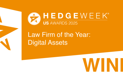 Riveles Wahab Recognized by Hedgeweek for Third Consecutive Year as Best Law Firm for Digital Asset Funds